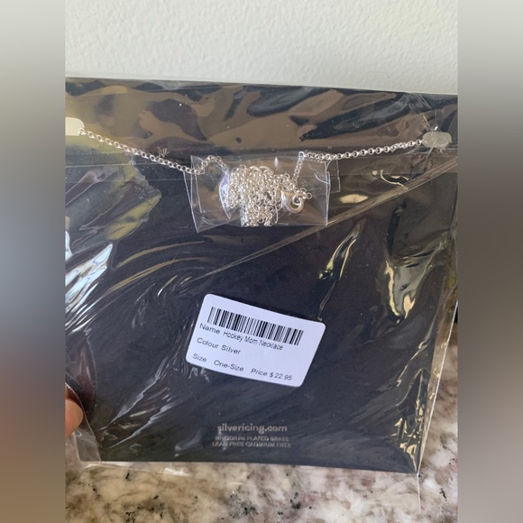 Silver Icing Hockey Mom Necklace - Picture 2 of 2